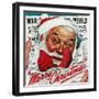 "Santa's in the News", December 26,1942-Norman Rockwell-Framed Giclee Print