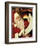 Santa's List-Mark Chandon-Framed Art Print