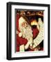 Santa's List-Mark Chandon-Framed Art Print