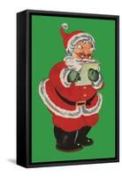 Santa's List-null-Framed Stretched Canvas