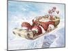 Santa's New Sleigh-Hal Frenck-Mounted Giclee Print