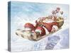 Santa's New Sleigh-Hal Frenck-Stretched Canvas