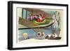 Santa's Prop Plane-null-Framed Giclee Print