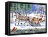 Santa's Sleigh Ride-Geraldine Aikman-Framed Stretched Canvas