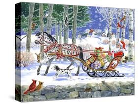 Santa's Sleigh Ride-Geraldine Aikman-Stretched Canvas