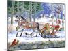 Santa's Sleigh Ride-Geraldine Aikman-Mounted Premium Giclee Print