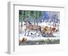 Santa's Sleigh Ride-Geraldine Aikman-Framed Giclee Print