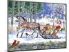 Santa's Sleigh Ride-Geraldine Aikman-Mounted Giclee Print