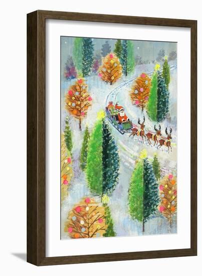 Santa's Sleigh-Stanley Cooke-Framed Giclee Print