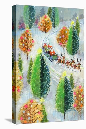Santa's Sleigh-Stanley Cooke-Stretched Canvas