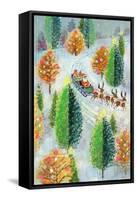 Santa's Sleigh-Stanley Cooke-Framed Stretched Canvas