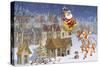 Santa's Sleigh-Francois Ruyer-Stretched Canvas