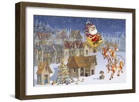 Santa's Sleigh-Francois Ruyer-Framed Giclee Print