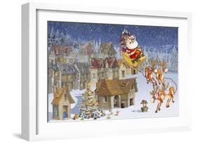 Santa's Sleigh-Francois Ruyer-Framed Giclee Print
