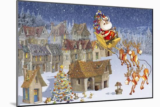 Santa's Sleigh-Francois Ruyer-Mounted Giclee Print