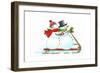 Santa’s Snowmen-Wendy Edelson-Framed Giclee Print