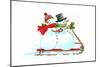 Santa’s Snowmen-Wendy Edelson-Mounted Giclee Print