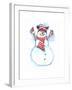 Santa’s Snowmen-Wendy Edelson-Framed Giclee Print