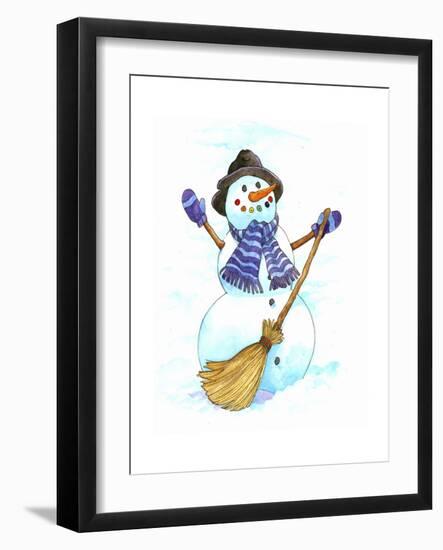 Santa’s Snowmen-Wendy Edelson-Framed Giclee Print