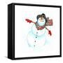 Santa’s Snowmen-Wendy Edelson-Framed Stretched Canvas