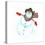 Santa’s Snowmen-Wendy Edelson-Stretched Canvas