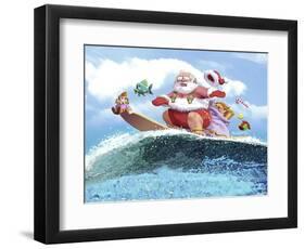 Santa’s Vacation-Nate Owens-Framed Premium Giclee Print