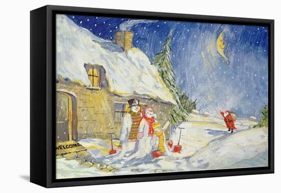Santa's Visit, 1999-David Cooke-Framed Stretched Canvas