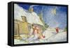 Santa's Visit, 1999-David Cooke-Framed Stretched Canvas