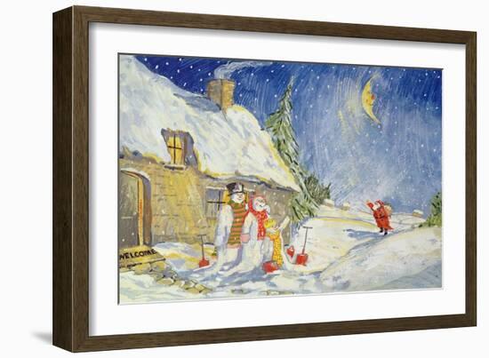 Santa's Visit, 1999-David Cooke-Framed Giclee Print