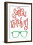 Santa's Watching-Sd Graphics Studio-Framed Art Print