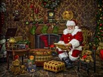 Santa-Santa’s Workshop-Laminated Giclee Print