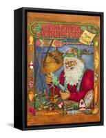 Santa's Workshop - Gone Fishing-Sher Sester-Framed Stretched Canvas