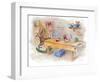 Santa's Workshop Scene-Lanie Loreth-Framed Art Print