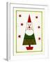 Santa Shaped Christmas Tree-Beverly Johnston-Framed Giclee Print