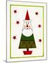 Santa Shaped Christmas Tree-Beverly Johnston-Mounted Giclee Print