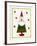 Santa Shaped Christmas Tree-Beverly Johnston-Framed Giclee Print