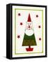 Santa Shaped Christmas Tree-Beverly Johnston-Framed Stretched Canvas