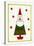 Santa Shaped Christmas Tree-Beverly Johnston-Stretched Canvas