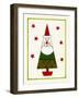 Santa Shaped Christmas Tree-Beverly Johnston-Framed Giclee Print