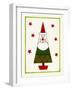 Santa Shaped Christmas Tree-Beverly Johnston-Framed Giclee Print