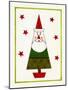 Santa Shaped Christmas Tree-Beverly Johnston-Mounted Giclee Print