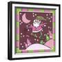 Santa Snowboard 1-Denny Driver-Framed Giclee Print