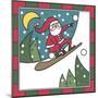 Santa Snowboard 2-Denny Driver-Mounted Giclee Print