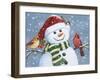 Santa Snowman-William Vanderdasson-Framed Giclee Print