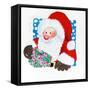 Santa square-Tony Todd-Framed Stretched Canvas