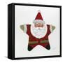 Santa Star-Beverly Johnston-Framed Stretched Canvas