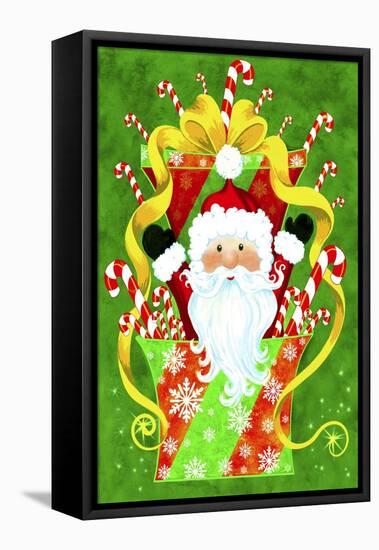 Santa Surprise-Patricia Dymer-Framed Stretched Canvas