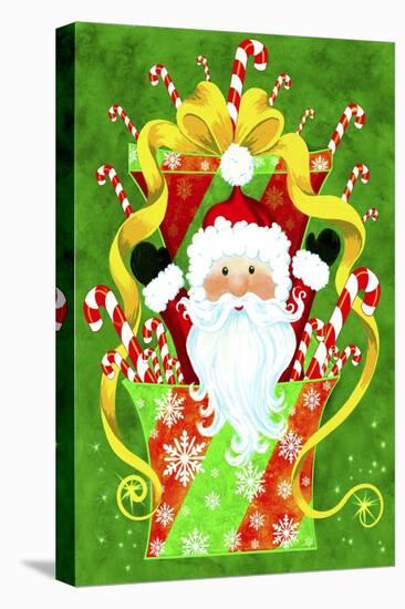 Santa Surprise-Patricia Dymer-Stretched Canvas