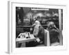 Santa Taking a "Coffee Break" During NYC Christmas Season-Leonard Mccombe-Framed Photographic Print