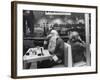 Santa Taking a "Coffee Break" During NYC Christmas Season-Leonard Mccombe-Framed Photographic Print